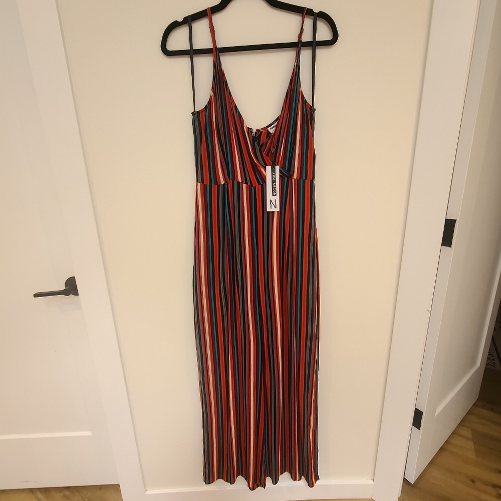 Multicolor striped jumpsuit